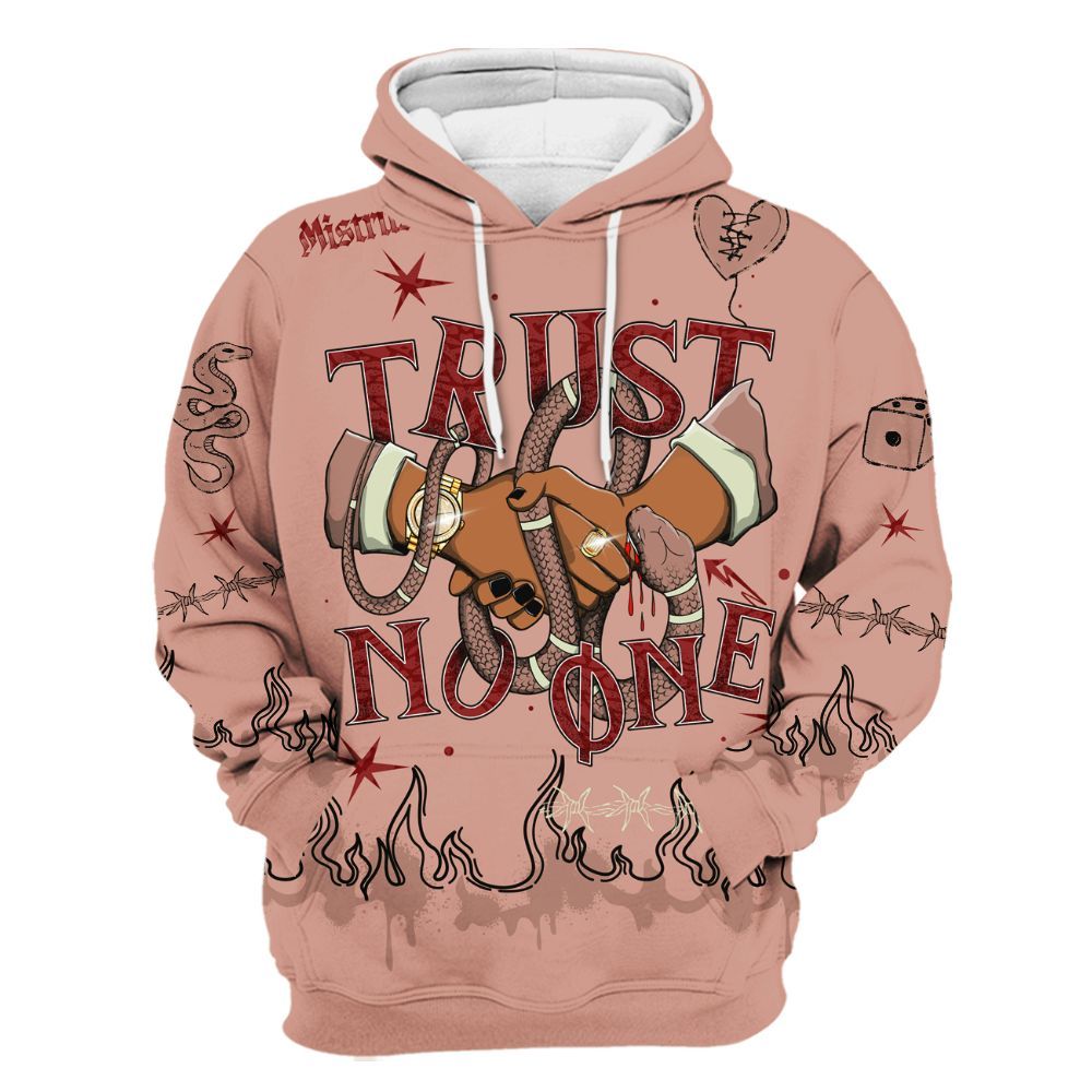 Hoodie To Match Valentines Day 3s - Trust No One Snake-Bite Doodle Crayon All Over Print