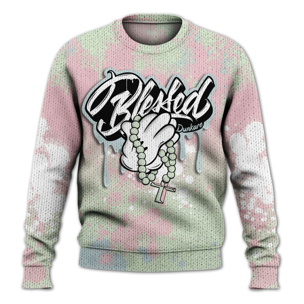 Sweater To Match Spring Is In The Air 3s - God Blessed Ink Drip Graphic
