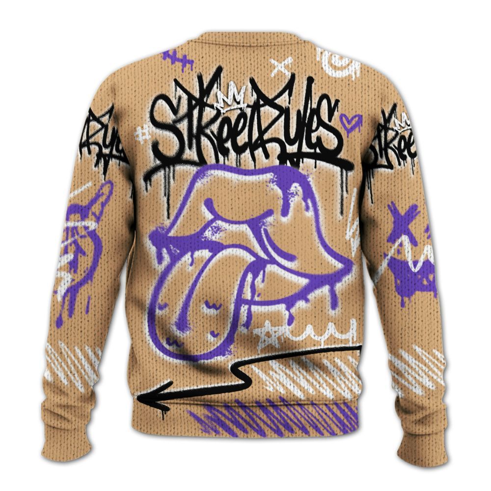 Knitted Sweater To Match SE Afrobeats 7s - Break Rules Streetwear