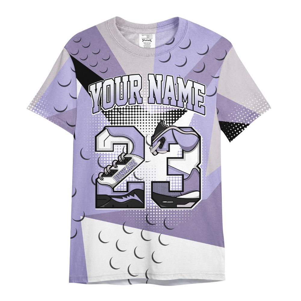 Shirt To Match Low Pure Violet 11s - Poly Custom Name Number 23 5s All Over Print