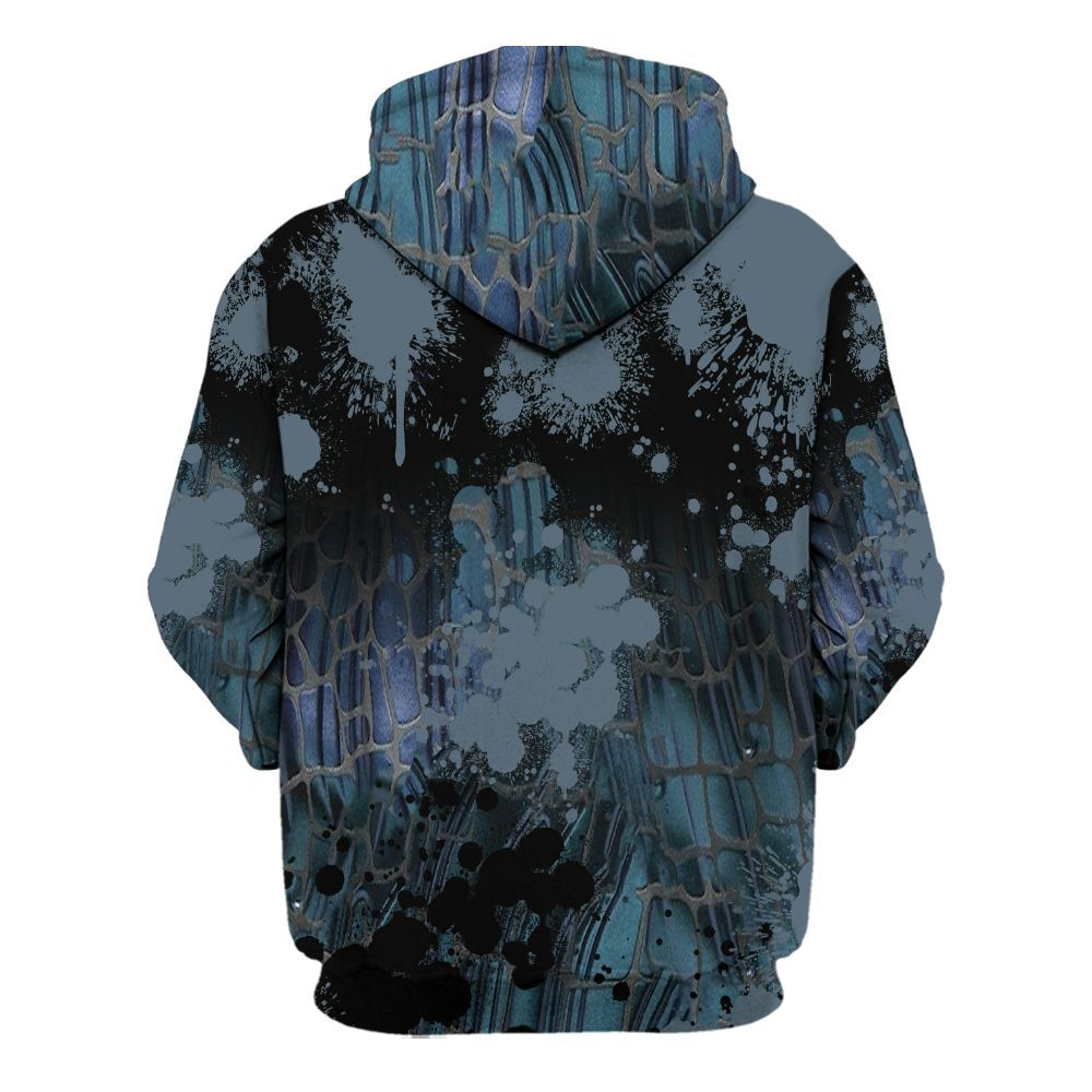 Hoodie To Match Air Foamposite Kazuya Mishima - God Blessed Ink Drip All Over Print