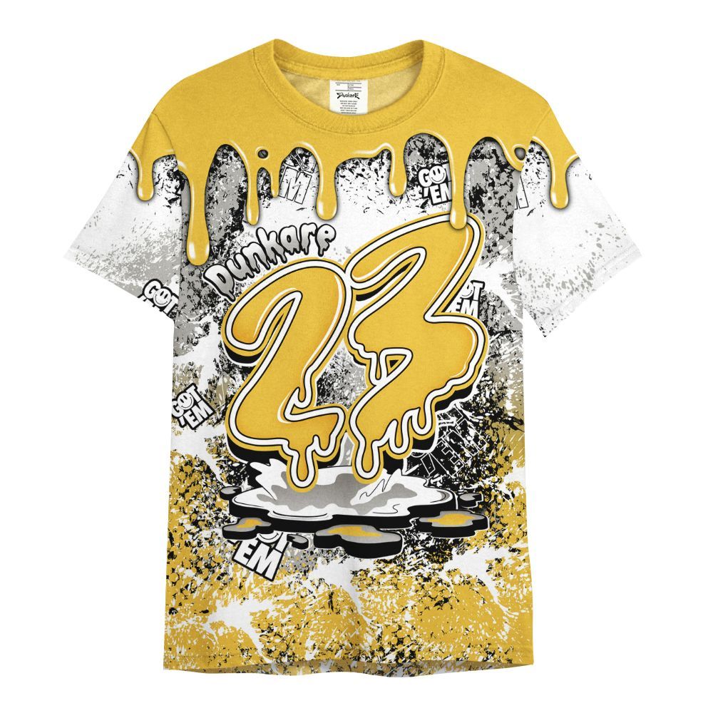Shirt To Match Low Yellow Python 11s - Dripping 23 Drip All Over Print