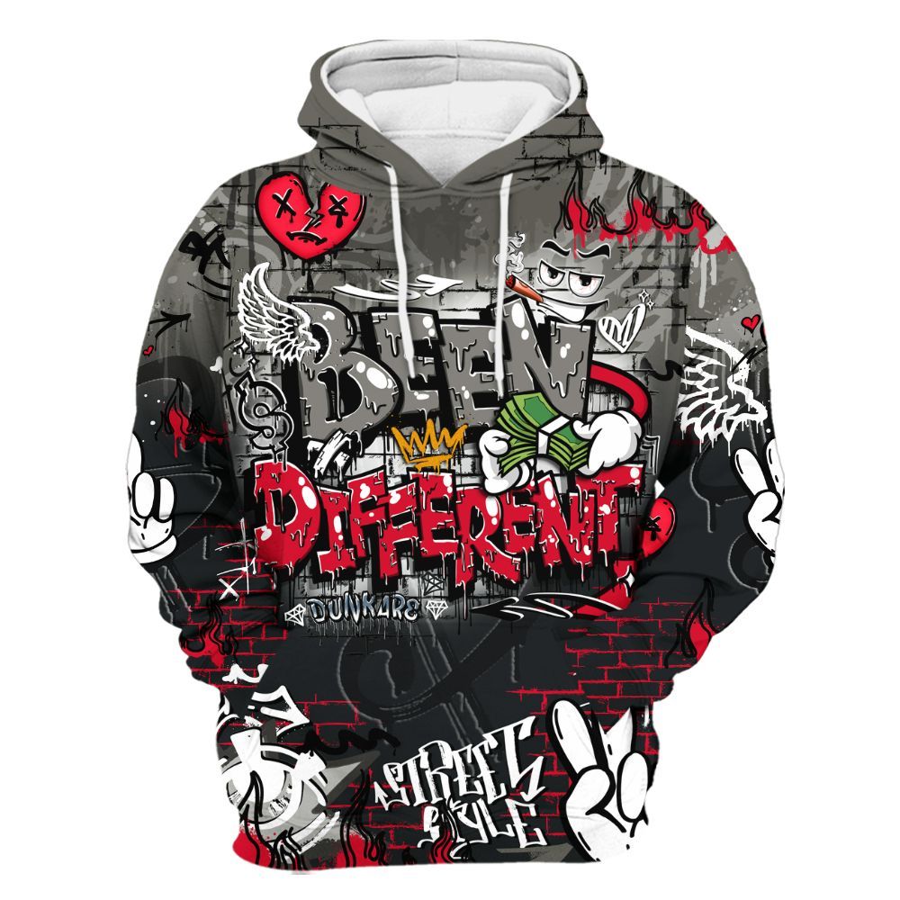 Hoodie To Match Shadow 2025 10s - Been Dif2erent Drip Graffiti All Over Print