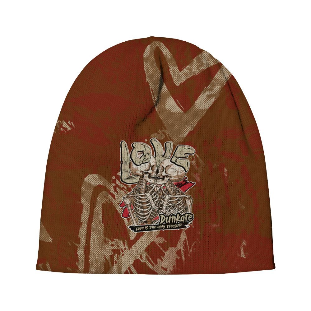 Beanie Hat To Match Archaeo Brown 5s - Skull Love Graphic