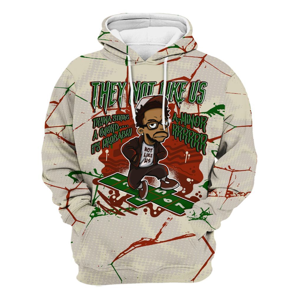 Hoodie To Match El Grito 5s - Hopscotch Dislike Us Graphic Crack All Over Print