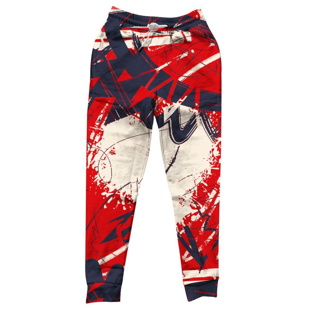 Sweatpant To Match Low OG Howard University 1s - Nonobjective All Over Print
