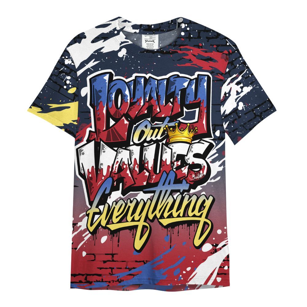 Shirt To Match Dunk Low COJP What The 2024 - Values Of Loyalty Drip All Over Print