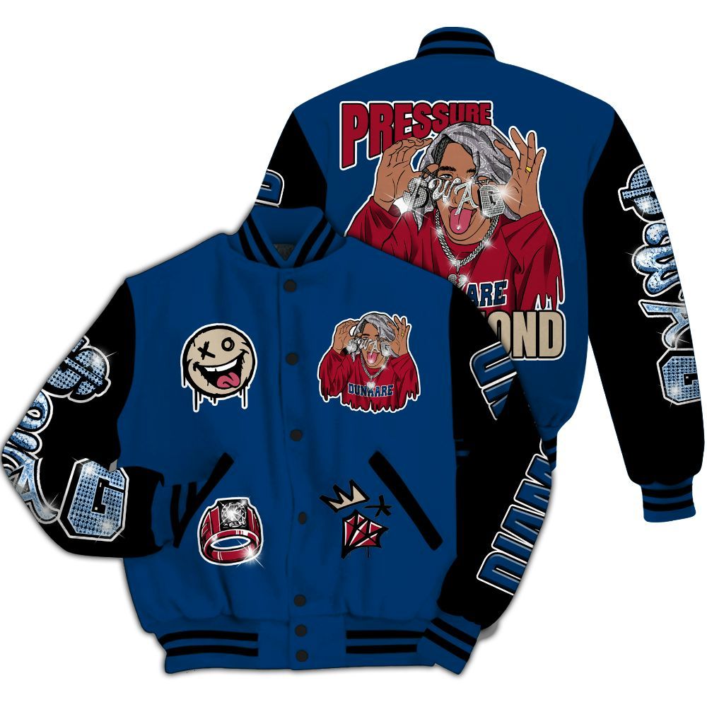 Varsity Jacket To Match Rare Air 4s - Pressures Makes Varsity Jacket To Match All Over Print