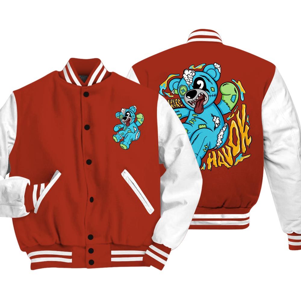 Varsity Jacket To Match SB Dunk Di'Orr Greenwood Vasity Jacket - Havok Bear Vasity Jacket Unisex