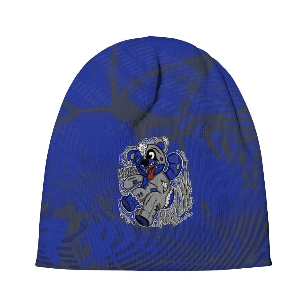 Beanie Hat To Match Air Max Plus Black Racer Blue - Havok Bear Graphic