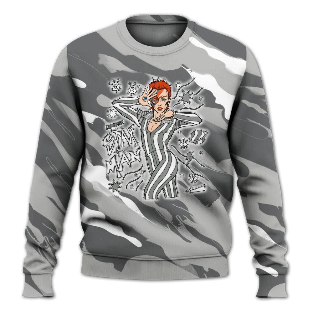 Sweatshirt To Match Retro Wet Cement 4s - Starmans Graphics Colored All Over Print
