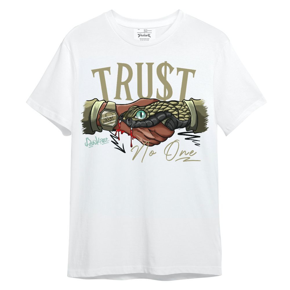 Shirt To Match Dunk Low Suede Olive Aura - Snake Trust No One Unisex Shirt