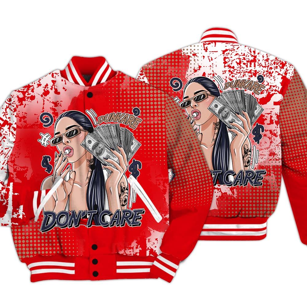 Varsity Jacket To Match Low OG Howard Bison 1s - IDC Unique Glitch Dot Varsity Jacket Unisex