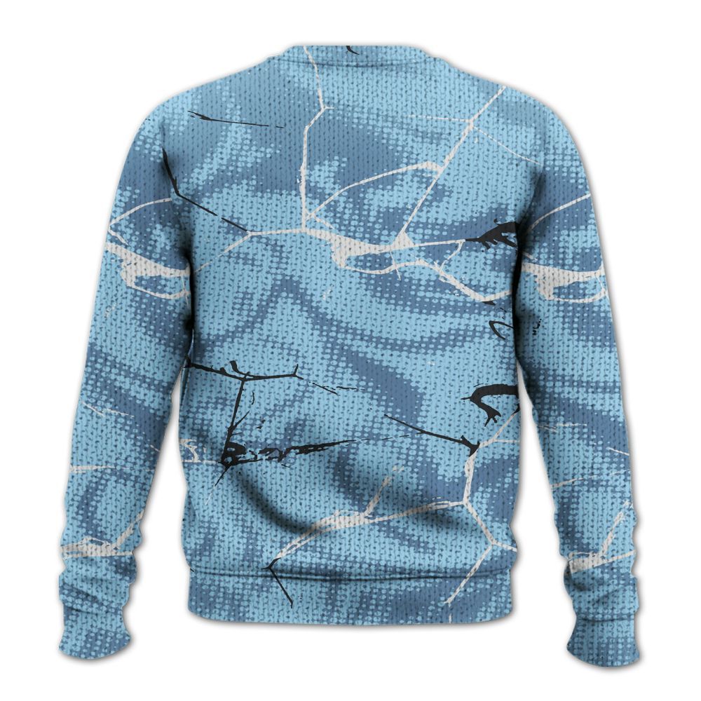 Knitted Sweater To Match Legend Blue 11s - Dislike Us Graphic