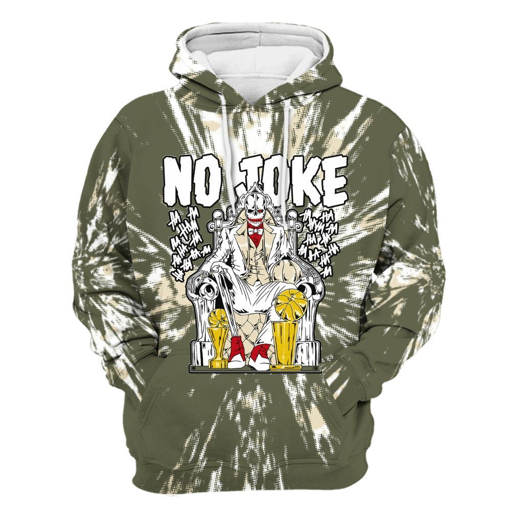 Hoodie To Match Low OG Medium Olive 1s - Ain't Joke Skeleton Luxury All Over Print