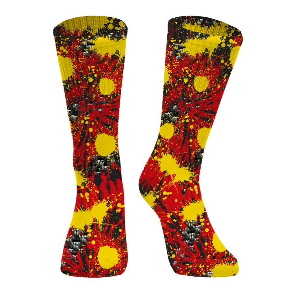 Sock To Match Ferrari 14s, Tie Dye Graphic