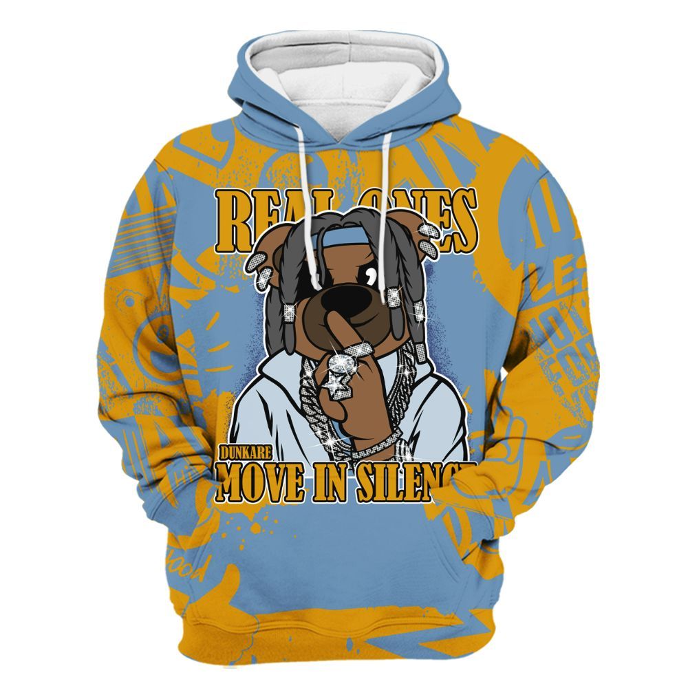 Hoodie To Match High OG First In Flight 1s - Silent Achievers Bear Monogram Graffiti All Over Print