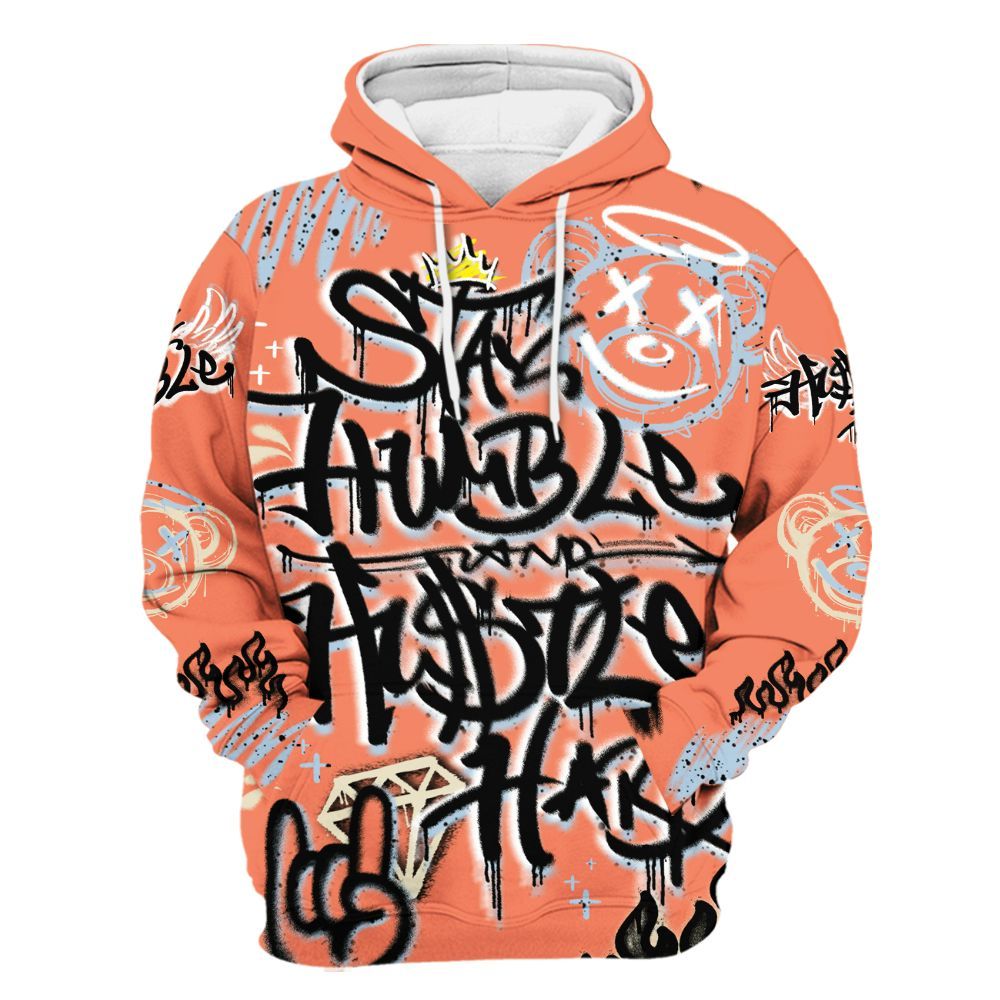 Hoodie To Match DJ Khaled Crimson Bliss 5s - Humble Drip Streetwear Graffity All Over Print