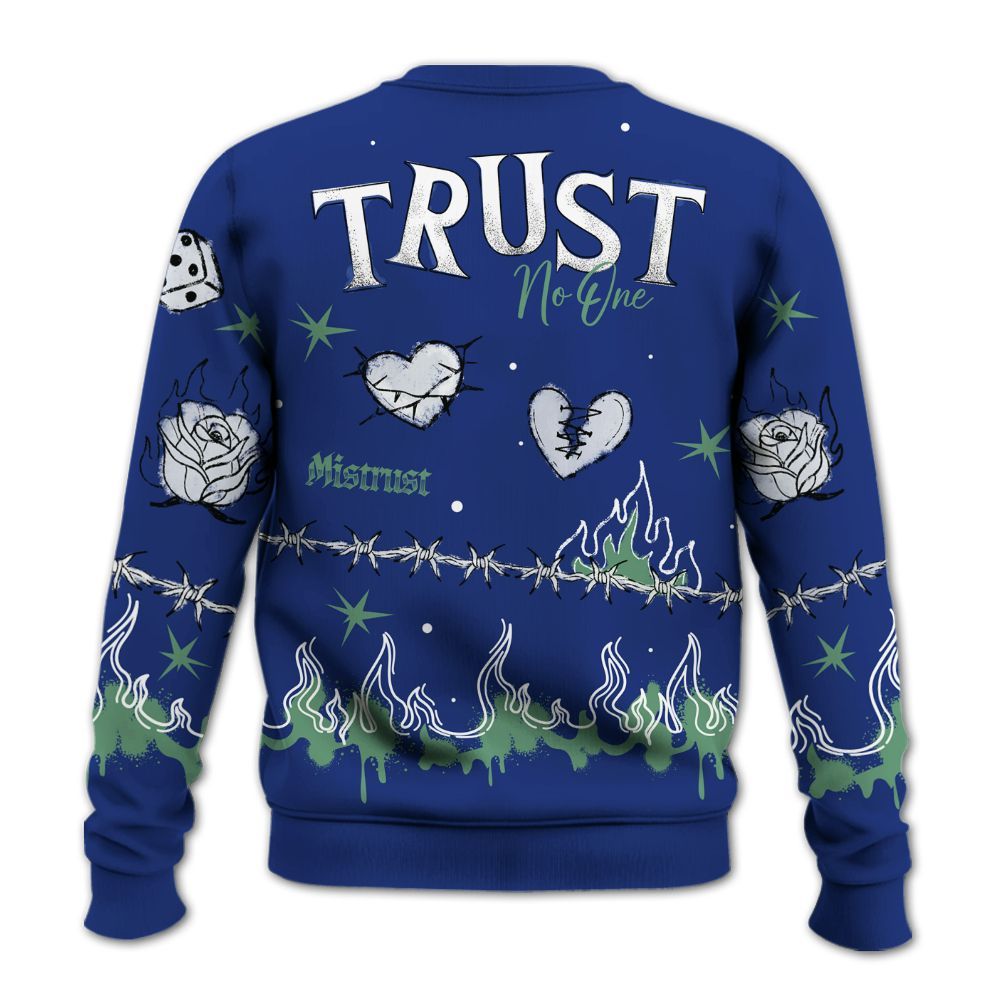 Sweatshirt To Match Dunk Low Tennis Classic - Trust No One Snake-Bite Doodle Crayon All Over Print