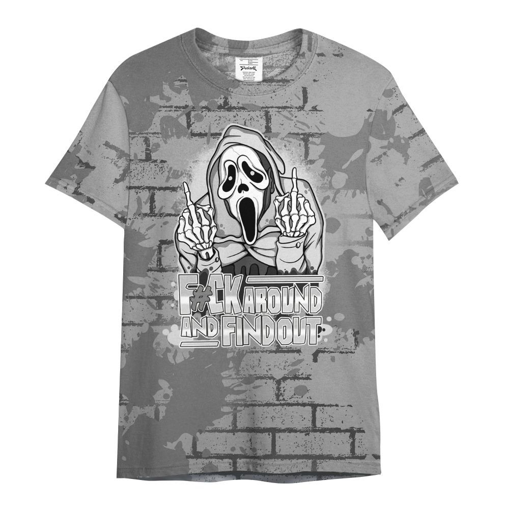 Shirt To Match Black Wolf Grey 12s - F#CK And Find Out Graphic Halloween All Over Print