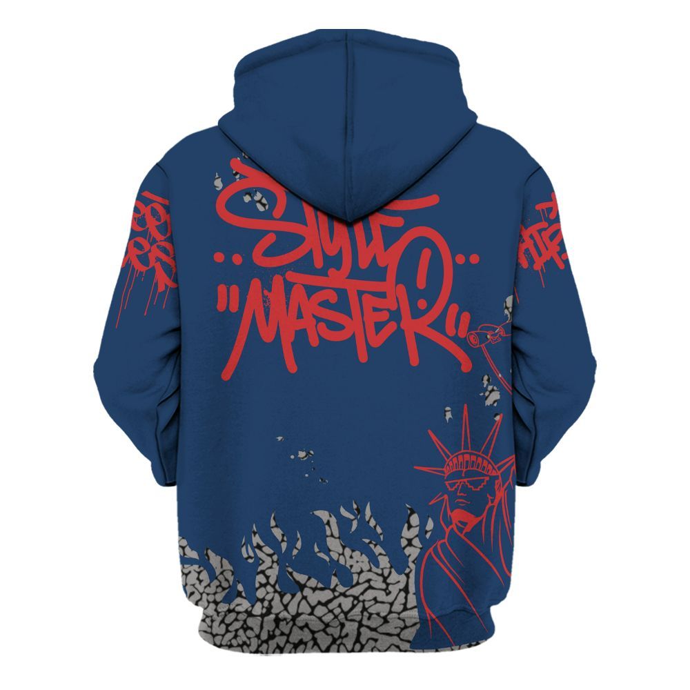 Hoodie To Match SP Sport Royal 3s - Graphic Fck Around Find Out All Over Print