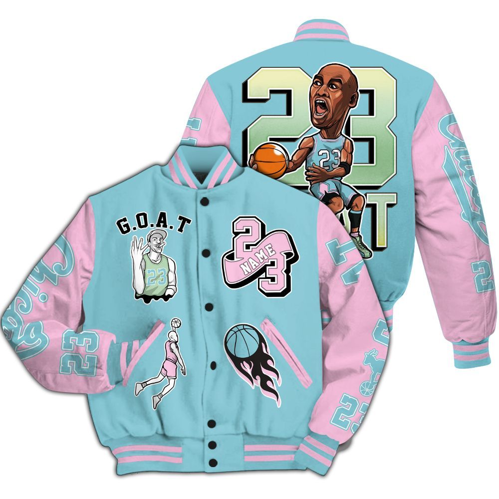 Varsity Jacket To Match SB Dunk Low Visty - Legend GOAT Basketball Varsity Jacket Graphic Custom Name All Over Print
