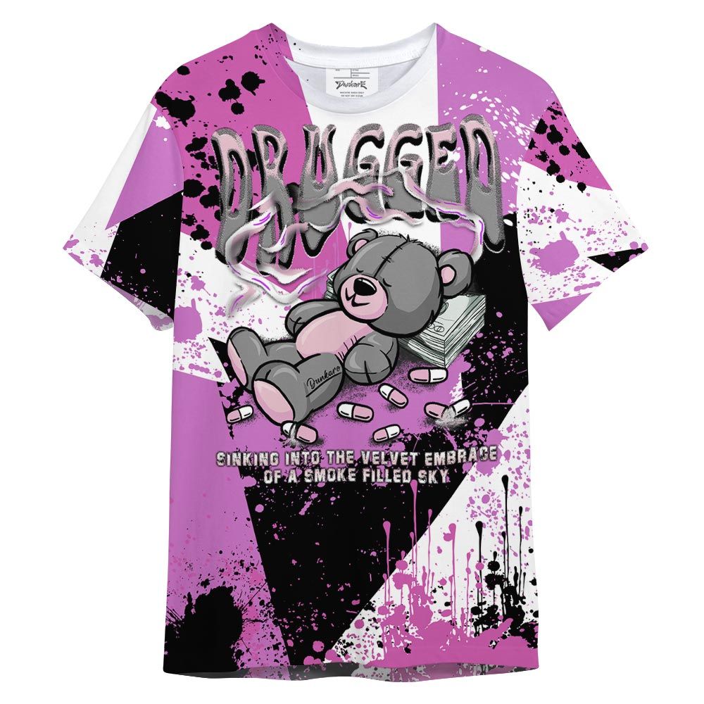 Shirt To Match Hyper Violet 4s T- - Drugged T- Shirt Graphic Splatter Unisex 1101 NCMD
