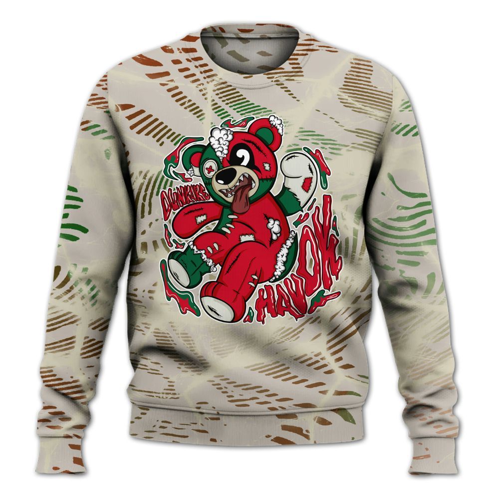 Sweatshirt To Match El Grito 5s - Havok Bear All Over Print