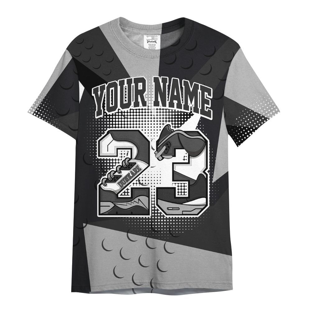 Shirt To Match White Thunder 4s - Poly Custom Name Number 23 5s All Over Print
