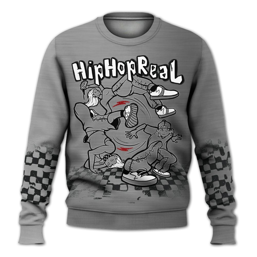 Sweatshirt To Match Metallic Silver 14s - Feel Life Street Style All Over Print