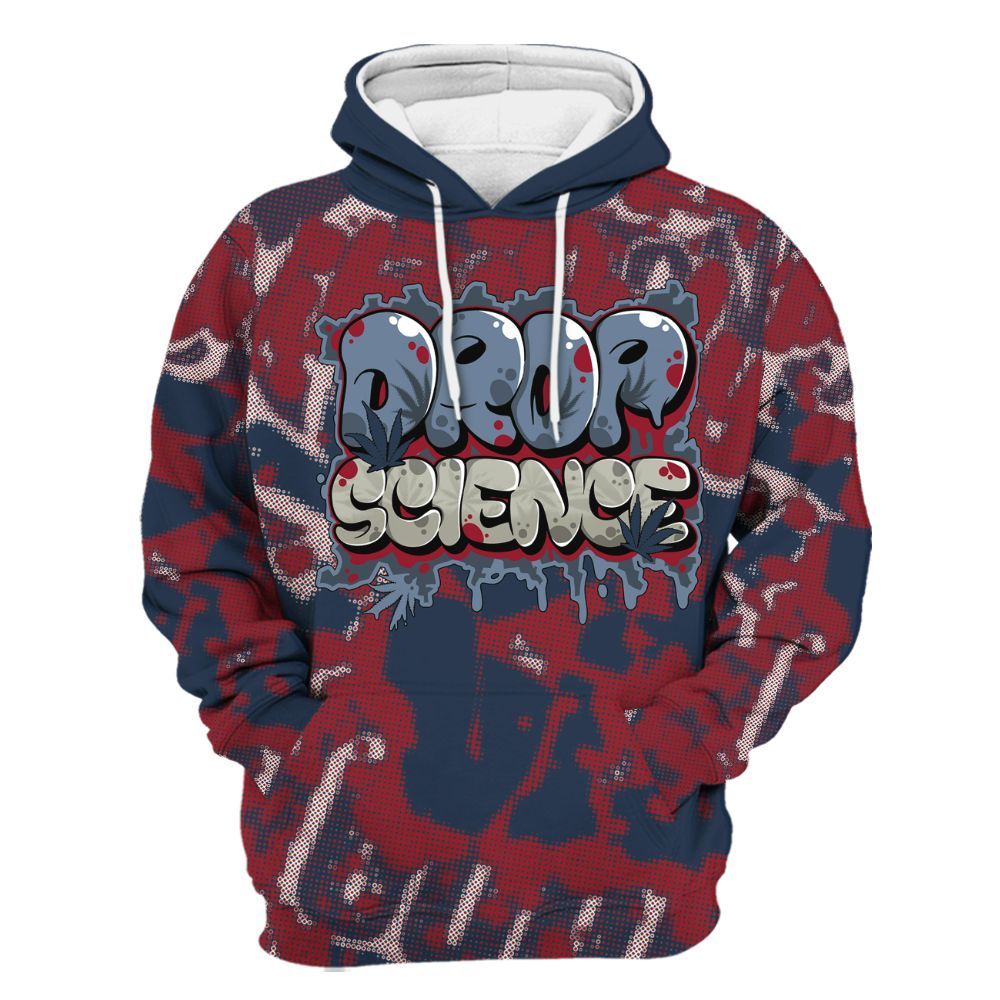 Hoodie To Match Navy Blue 2024 6s - Drop Science Street All Over Print