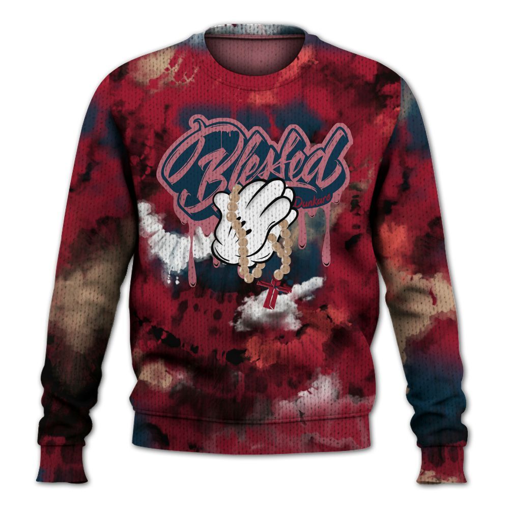 Knitted Sweater To Match Mid Multi Color 2022 1s - God Blessed Tie Dye