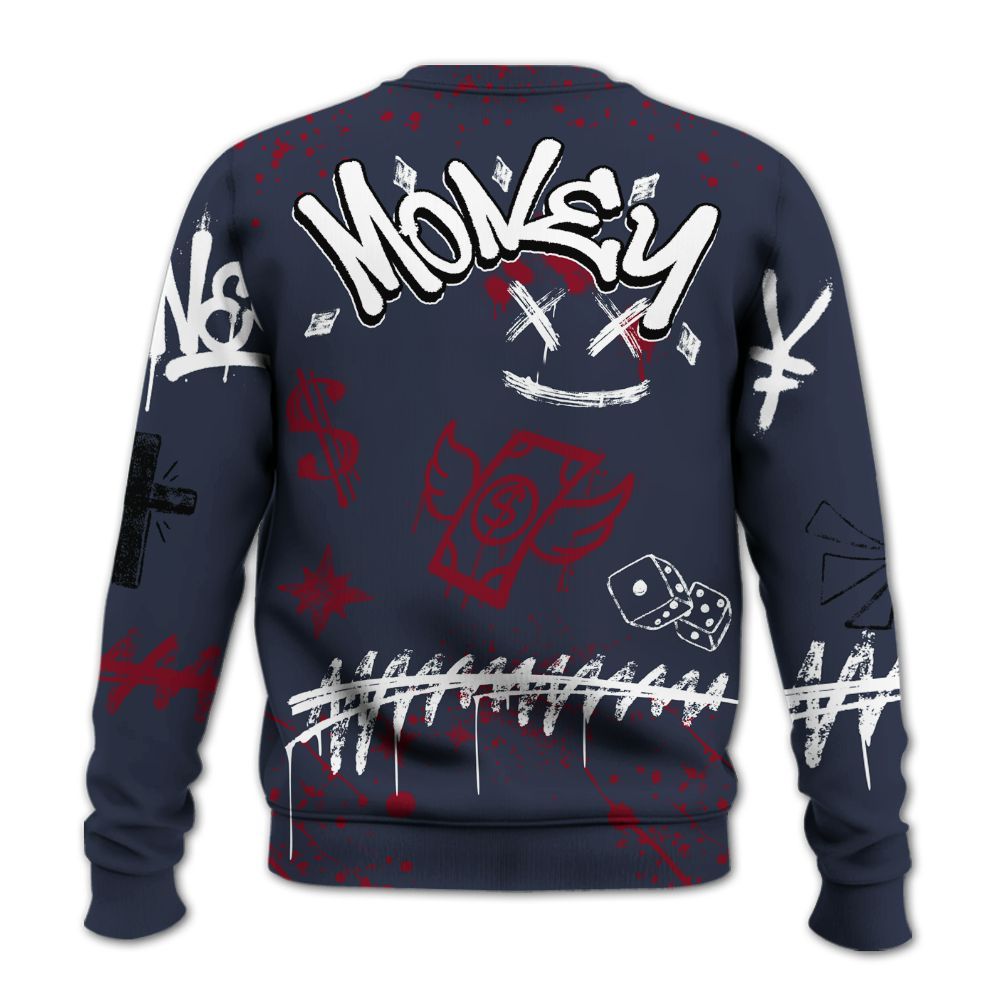 Sweatshirt To Match OG Low Howard University 2026 1s - Everybody Paid In Full Crayon All Over Print