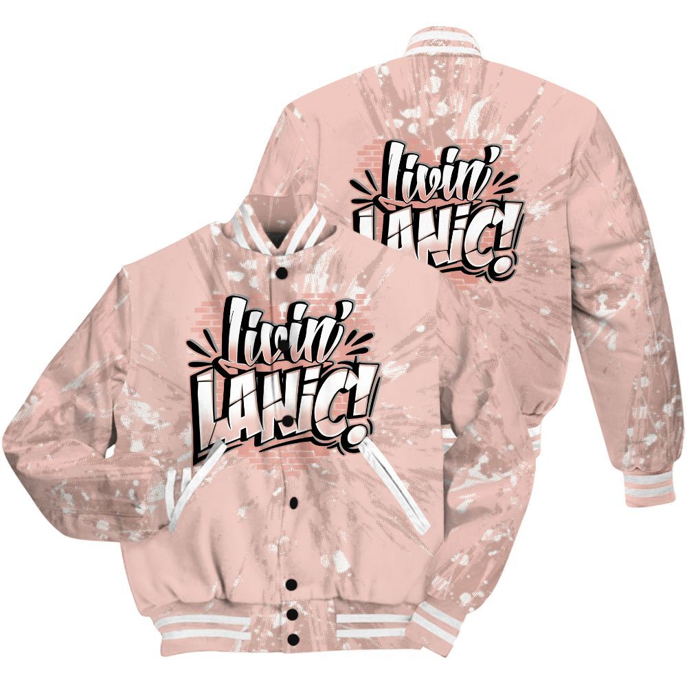 Varsity Jacket To Match Low Legend Pink 11s Shirt - Living Large Graphic Luxury All Over Print