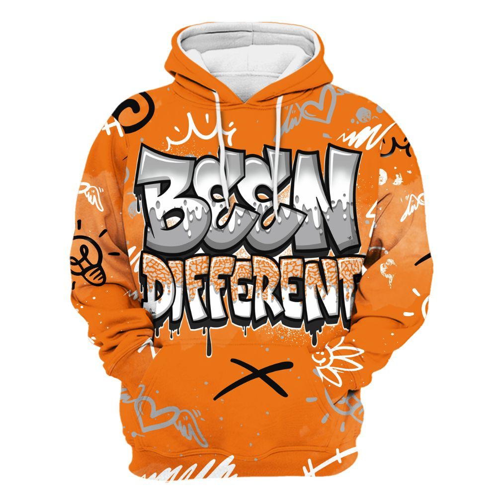 Hoodie To Match Orange Citrus 3s - Drip Been Di2ferent All Over Print