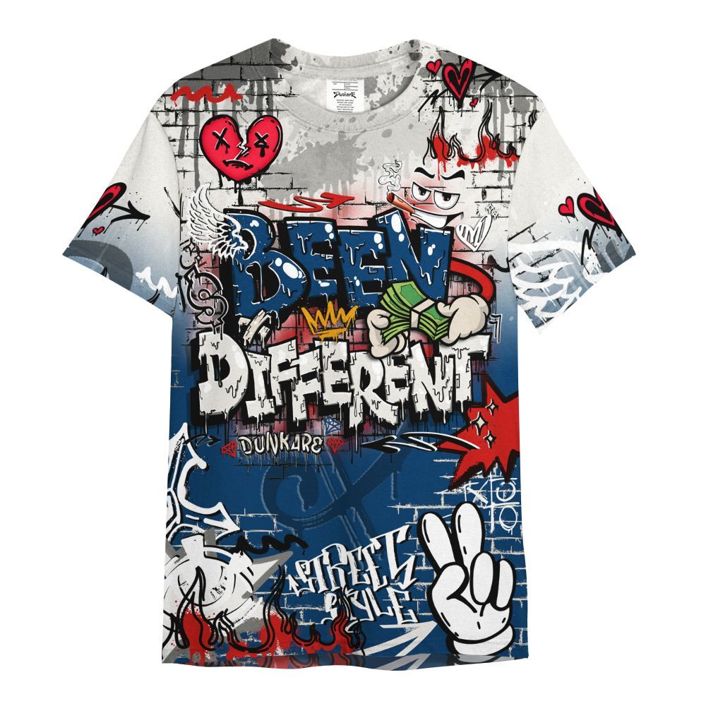 Shirt To Match Retro Rare Air 11s - Been Dif2erent Drip Graffiti All Over Print