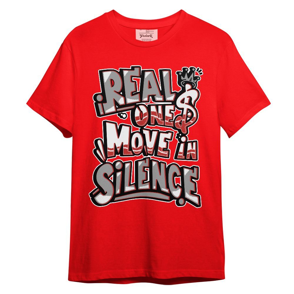 Shirt To Match Bred Reimagined 4s - Ones Move In Silence Graphic Unisex Shirt