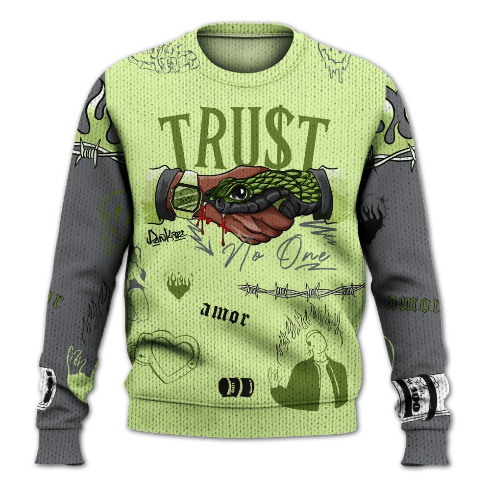 Knitted Sweater To Match Smoke Grey Volt TR 1s - Snake Trust No One