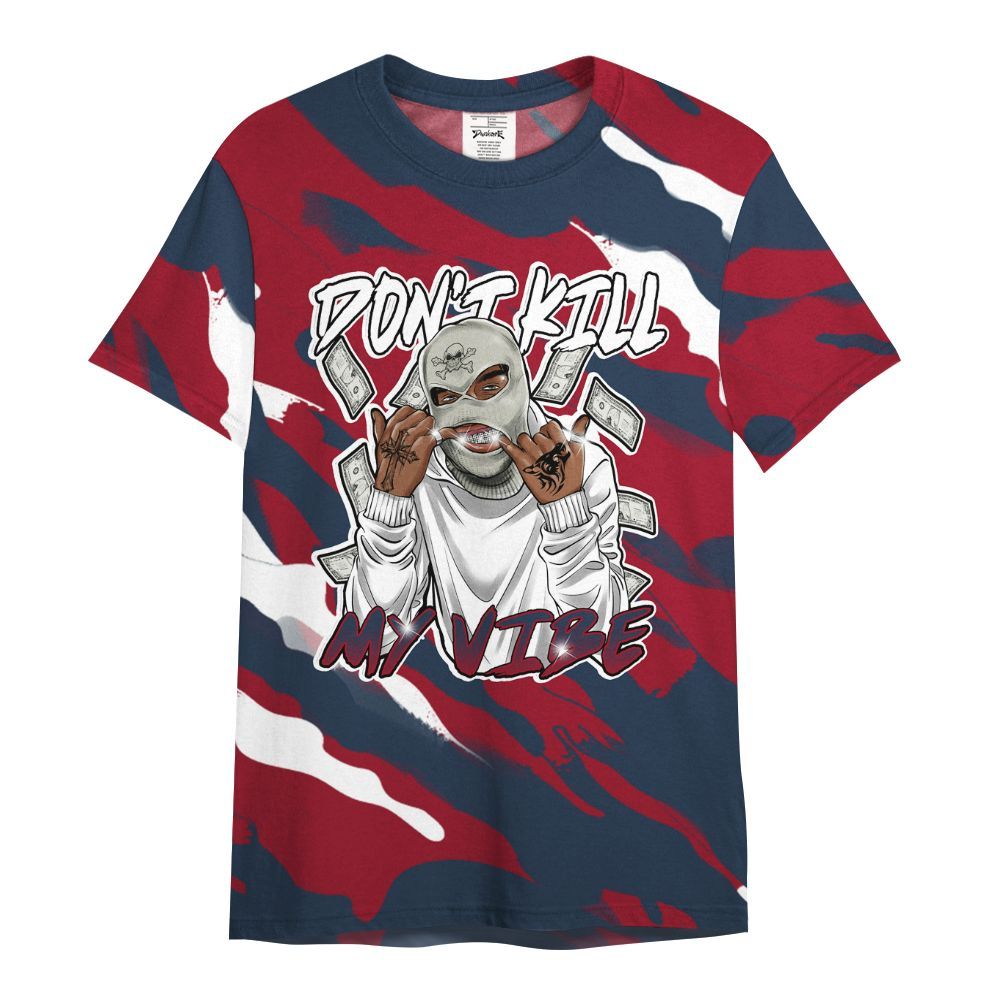 Shirt To Match White Midnight Navy 6s - Vibe.Unique Colored All Over Print