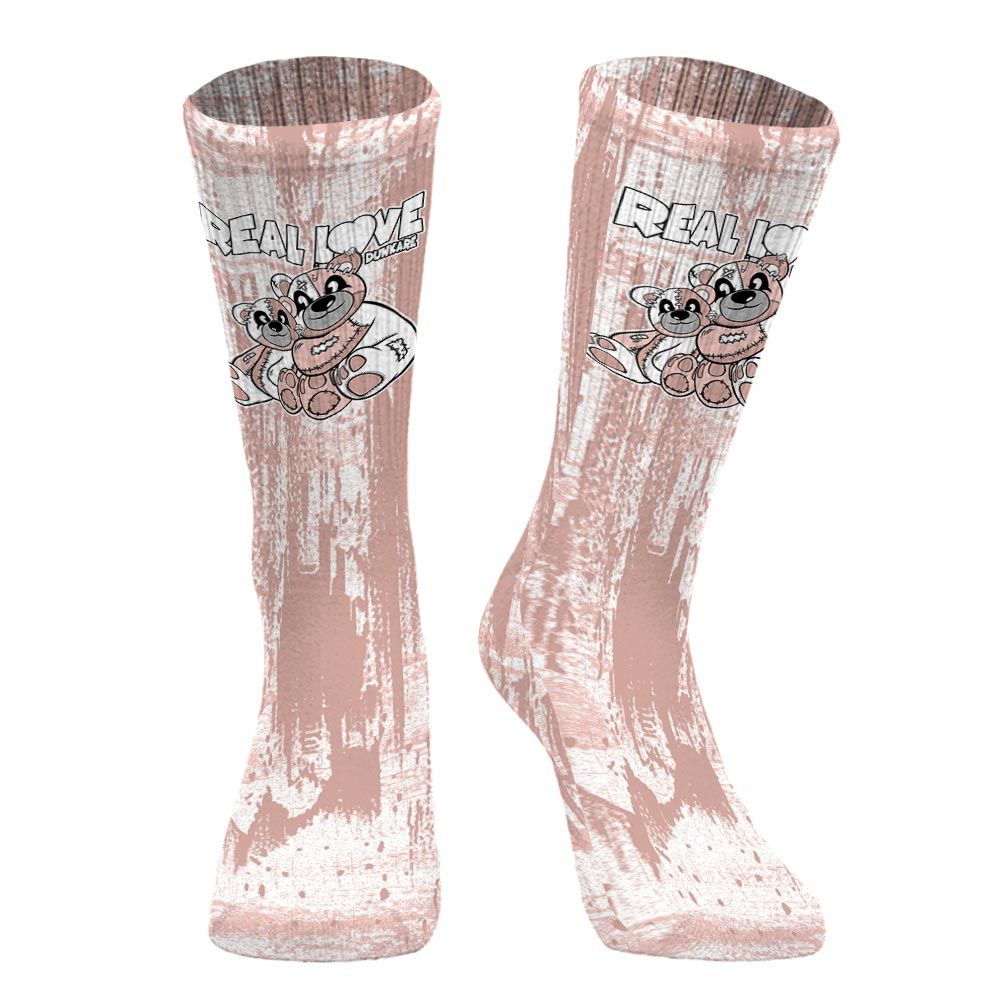Sock To Match Low Legend Pink 11s - Sincere Fondness Bear Graphic Unisex