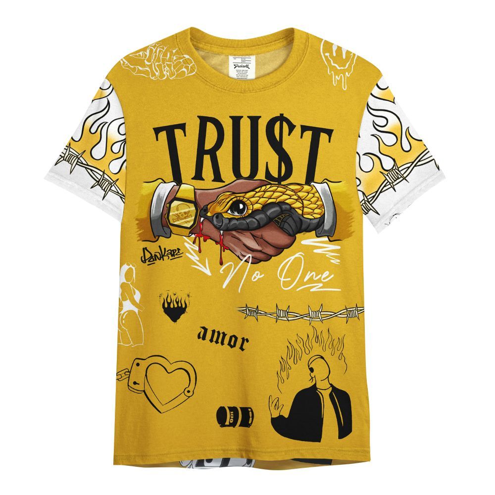 Shirt To Match Vivid Sulfur 4s - Snake Trust No One All Over Print