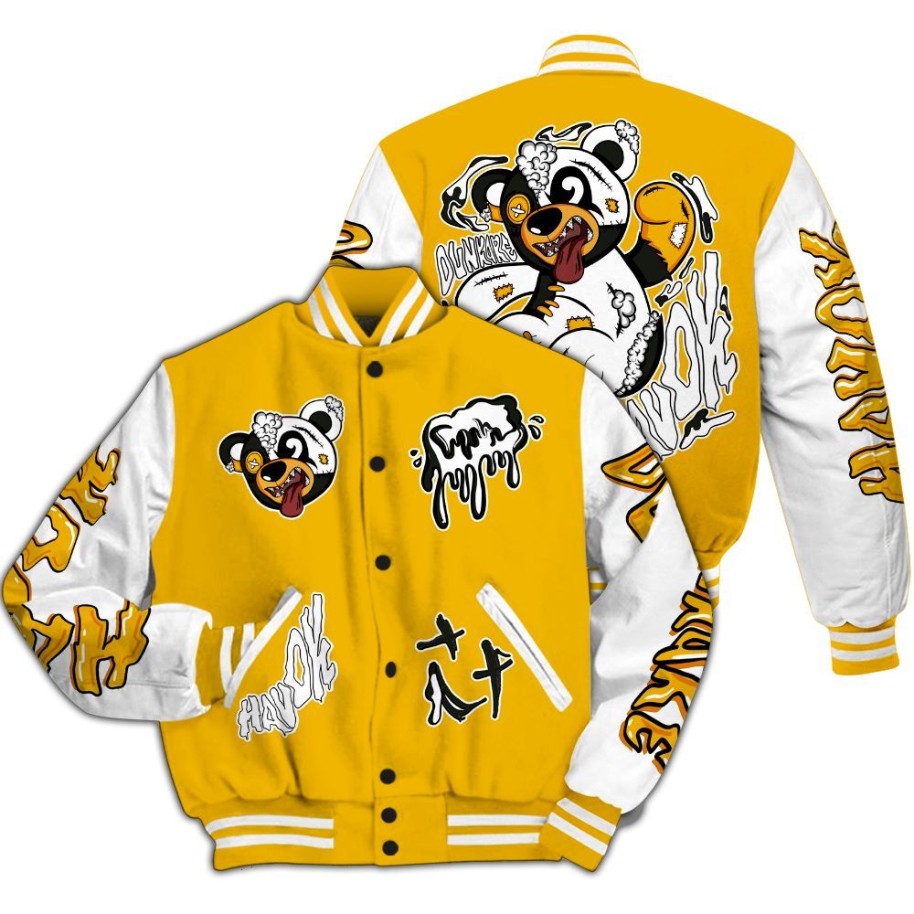 Varsity Jacket To Match Del Sol 13s - Havok Bear All Over Print