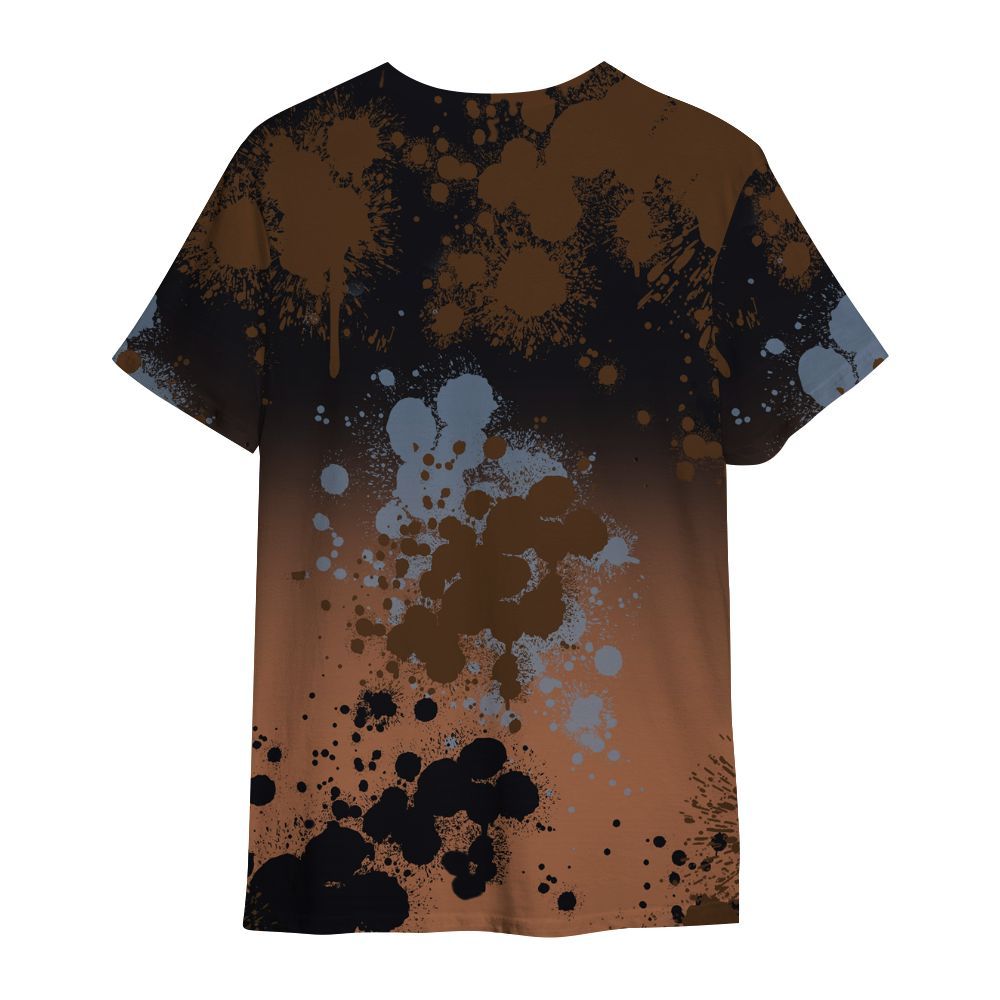 Shirt To Match Air Foamposite Metallic Copper - God Blessed Ink Drip All Over Print