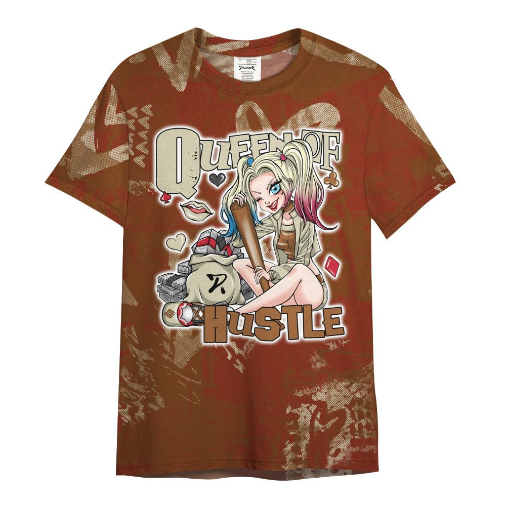 Shirt To Match Archaeo Brown 5s - Hustles Quiinn Heart Grunge All Over Print