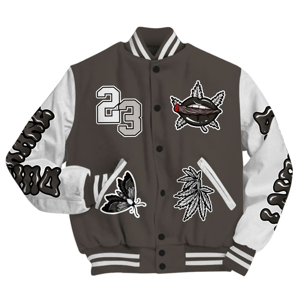 Varsity Jacket To Match Baroque Brown 12s - Bluntz Unique All Over Print