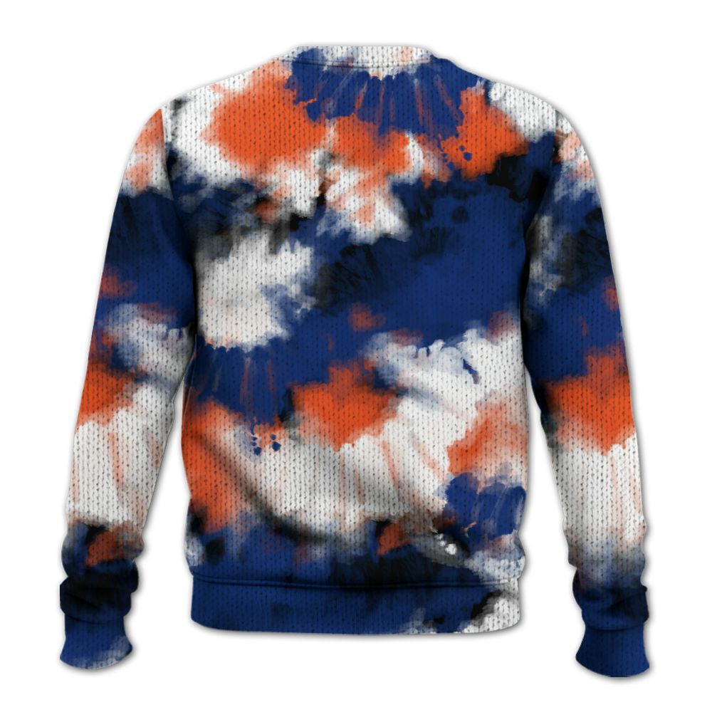 Knitted Sweater To Match Suede GS League - Tie Dye FK Around Find Out