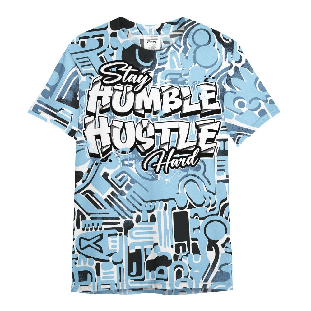 Shirt To Match Legend Blue 11s - Humble Hustle Doodle Retro All Over Print