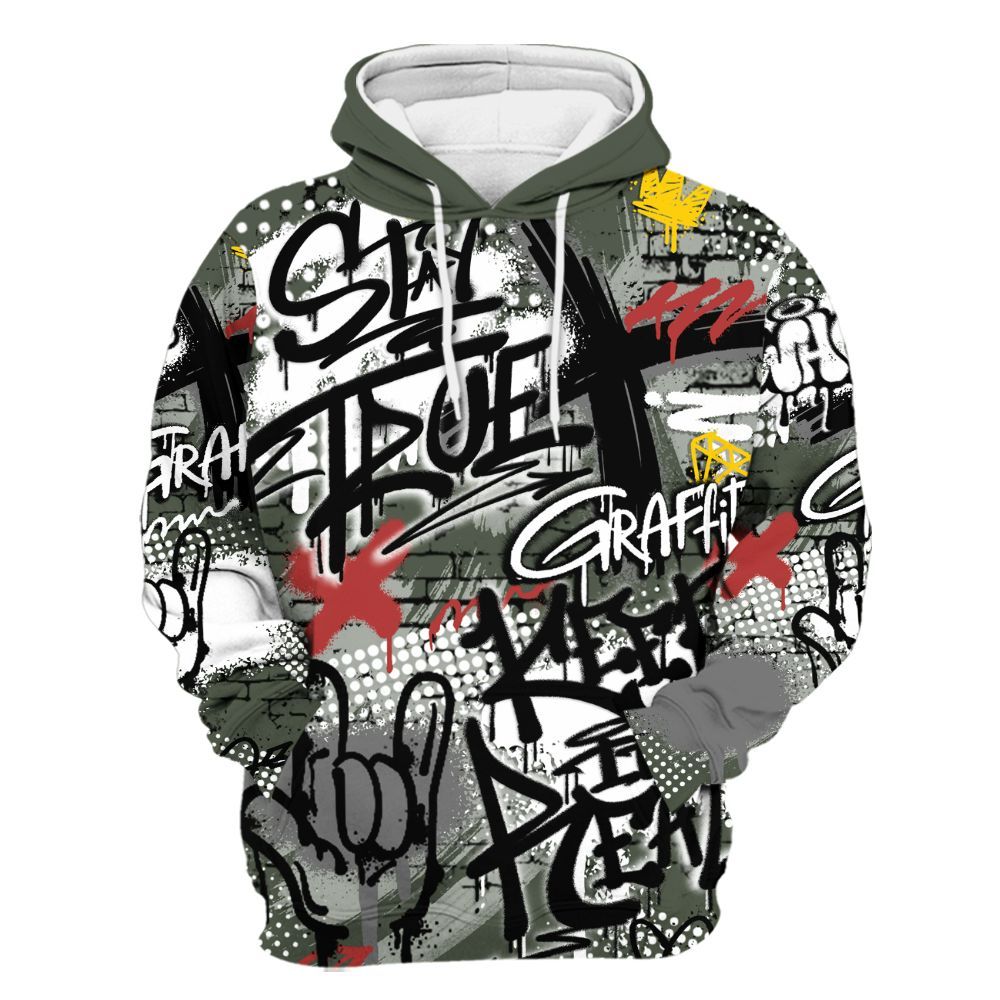 Hoodie To Match Air Force 1 Low Year Of The Snake Shirt, True It Real Graffiti Streetwear All Over Print