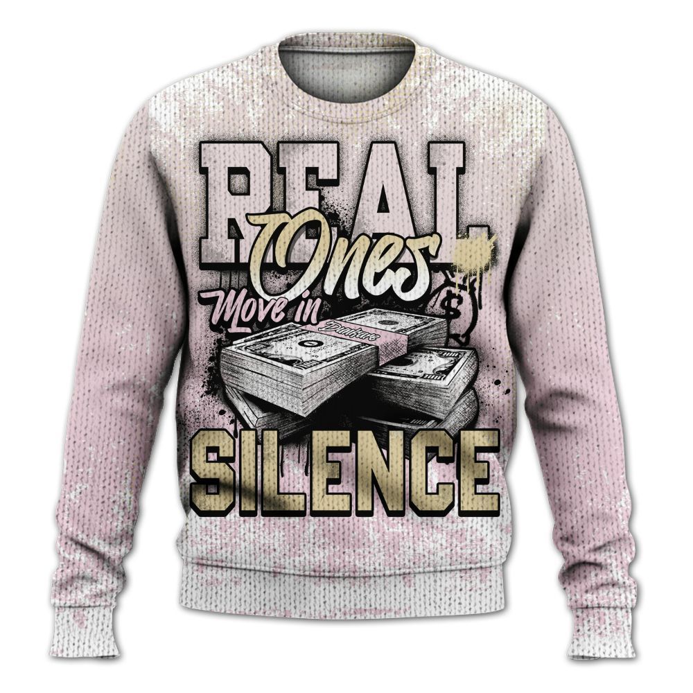 Sweater To Match Denim Iced Carmine 4s - Move In Silence Money Street Retro Graphic