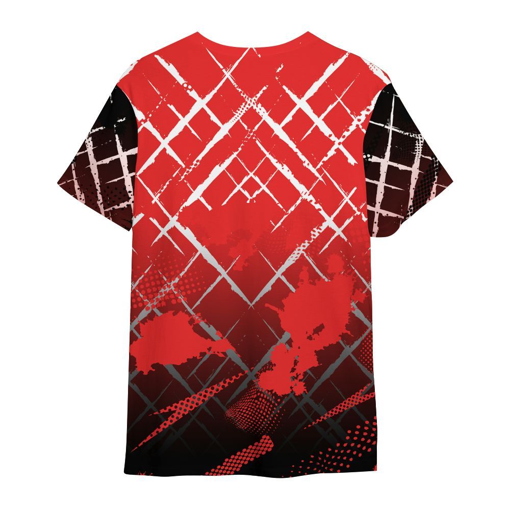 Shirt To Match Red Thunder 4s - Halftone Stand Business Dripping All Over Print